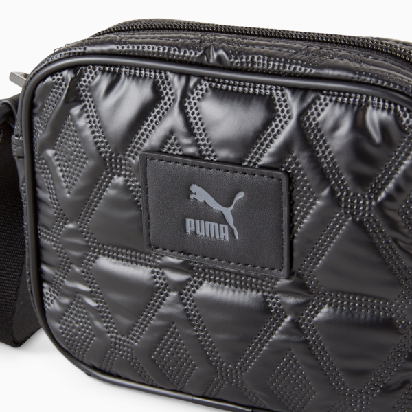 Classics Archive Women's Cross Body Bag, PUMA Black-Metallic, large-ZAF