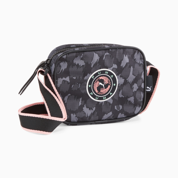 Prime 'Women on the Ball' Cross Body Bag, PUMA Black-Print, large-ZAF