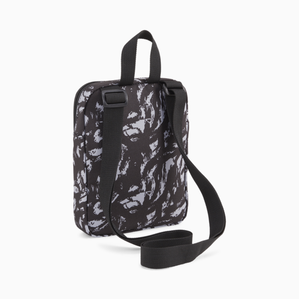 PUMA Phase Printed Portable Bag, PUMA Black-Concrete Gray AOP, large-ZAF