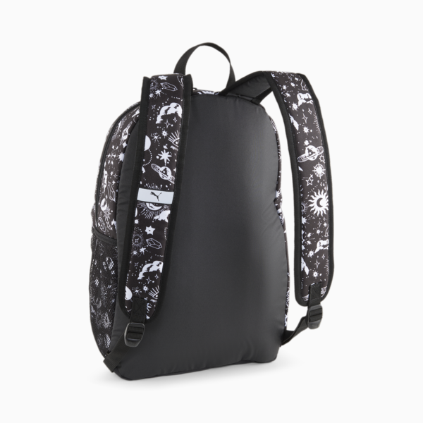 PUMA Phase Printed Backpack, PUMA Black-Cosmo Print AOP, large-ZAF