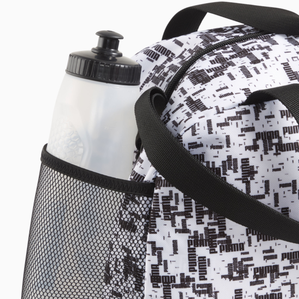 PUMA Phase Printed Sports Bag, PUMA Black-B&W AOP, large-ZAF