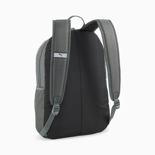 PUMA Phase Backpack II, Mineral Gray-Lime Sheen, large-ZAF