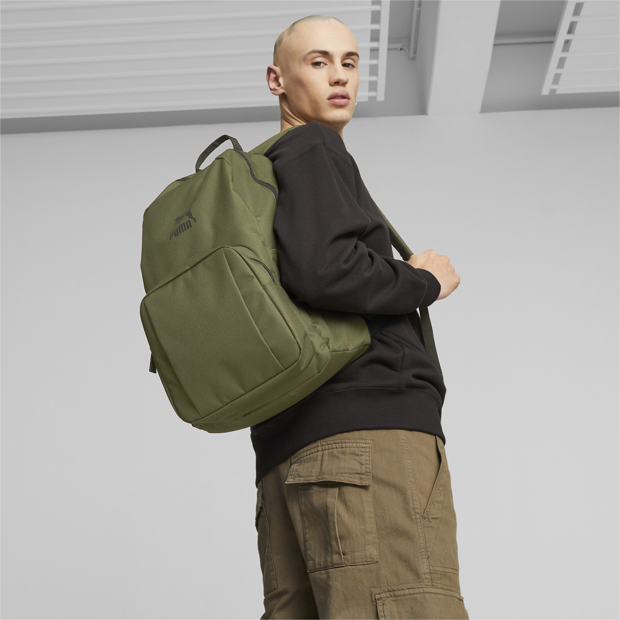 Men's PUMA Classics Archive Backpack In Green