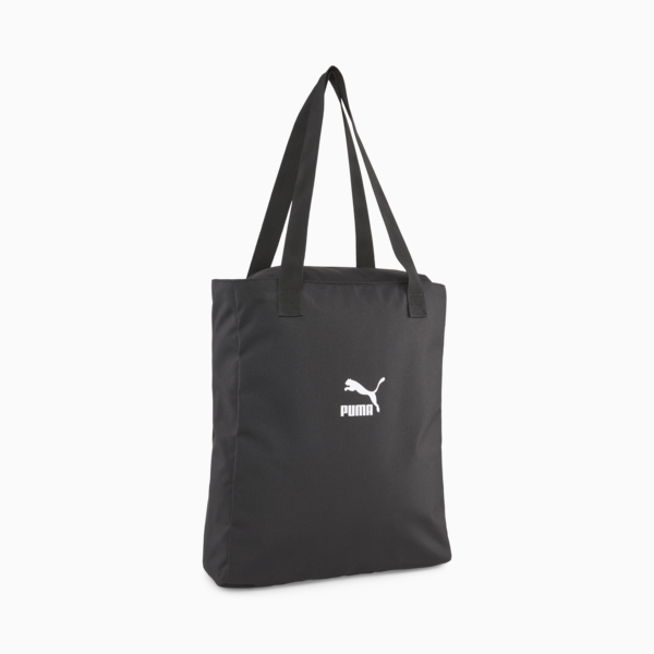 Classics Archive Tote Bag, PUMA Black-PUMA White, large-ZAF