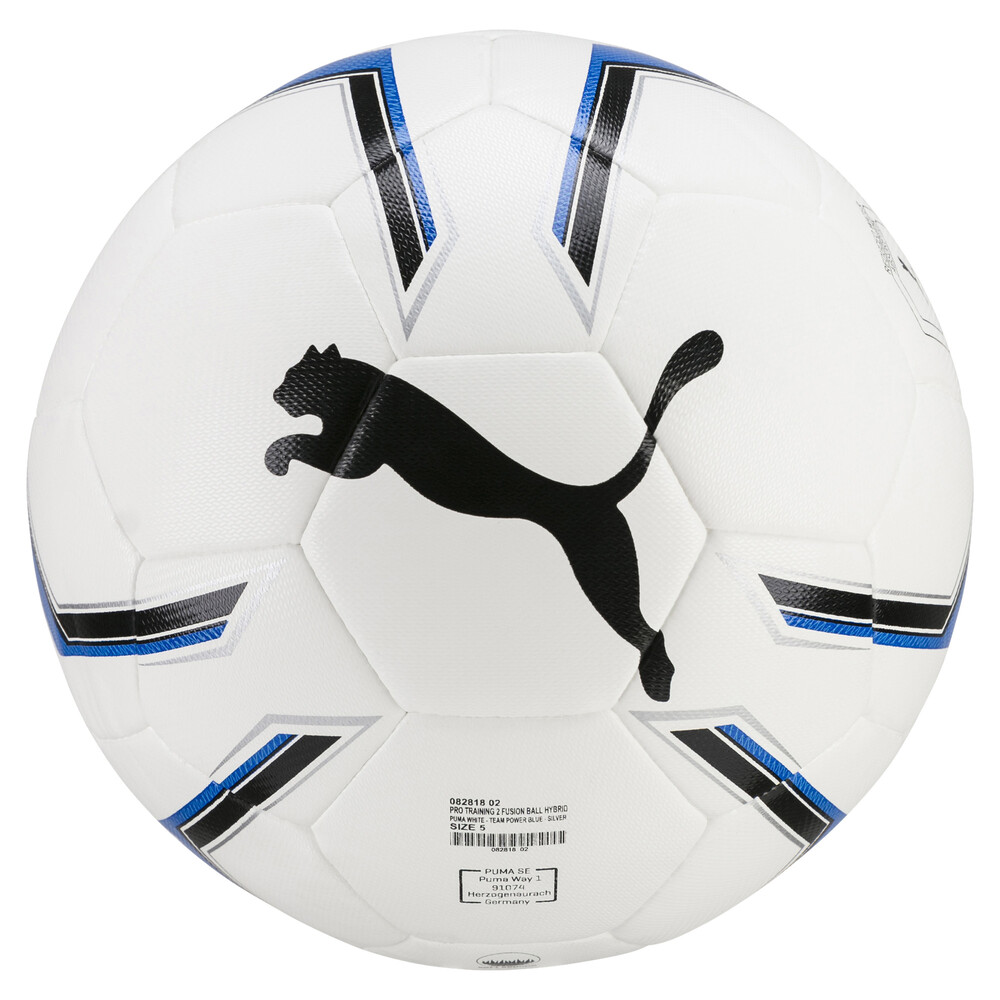 

PUMA - Футбольный мяч Pro Training 2 HYBRID Football – White-Team Power Blue-Silver –, Белый