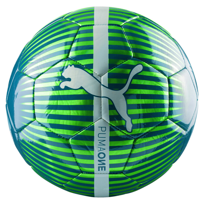

PUMA ONE Chrome Football, White/gray/green