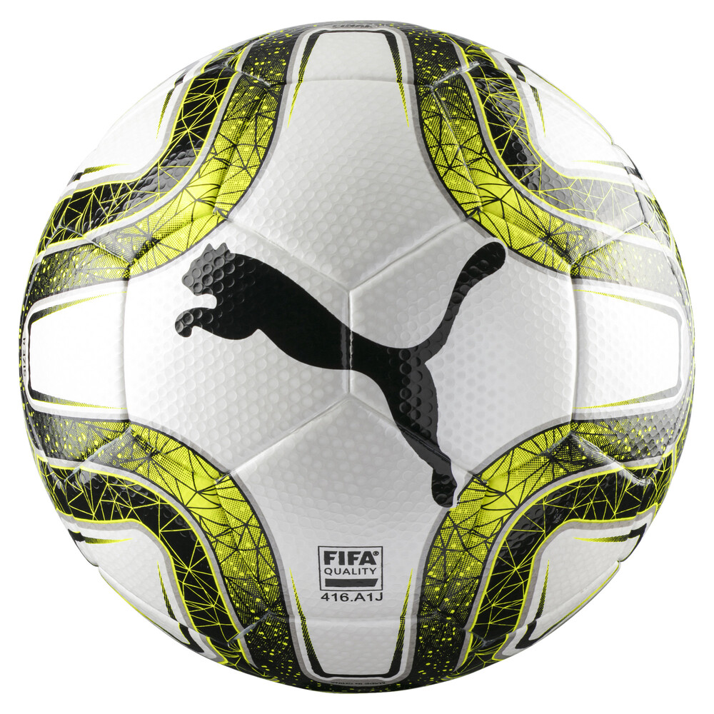 

PUMA - Футбольный мяч FINAL 3 Tournament s4 FIFA Q – White-Lemon Tonic-Black –, Белый