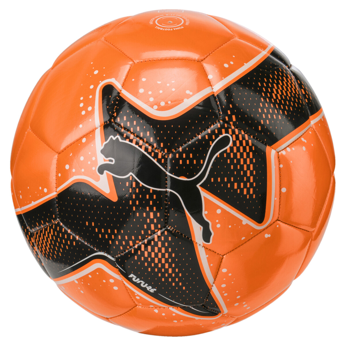 FUTURE Pulse ball in Shocking Orange/Black White by PUMA, 5