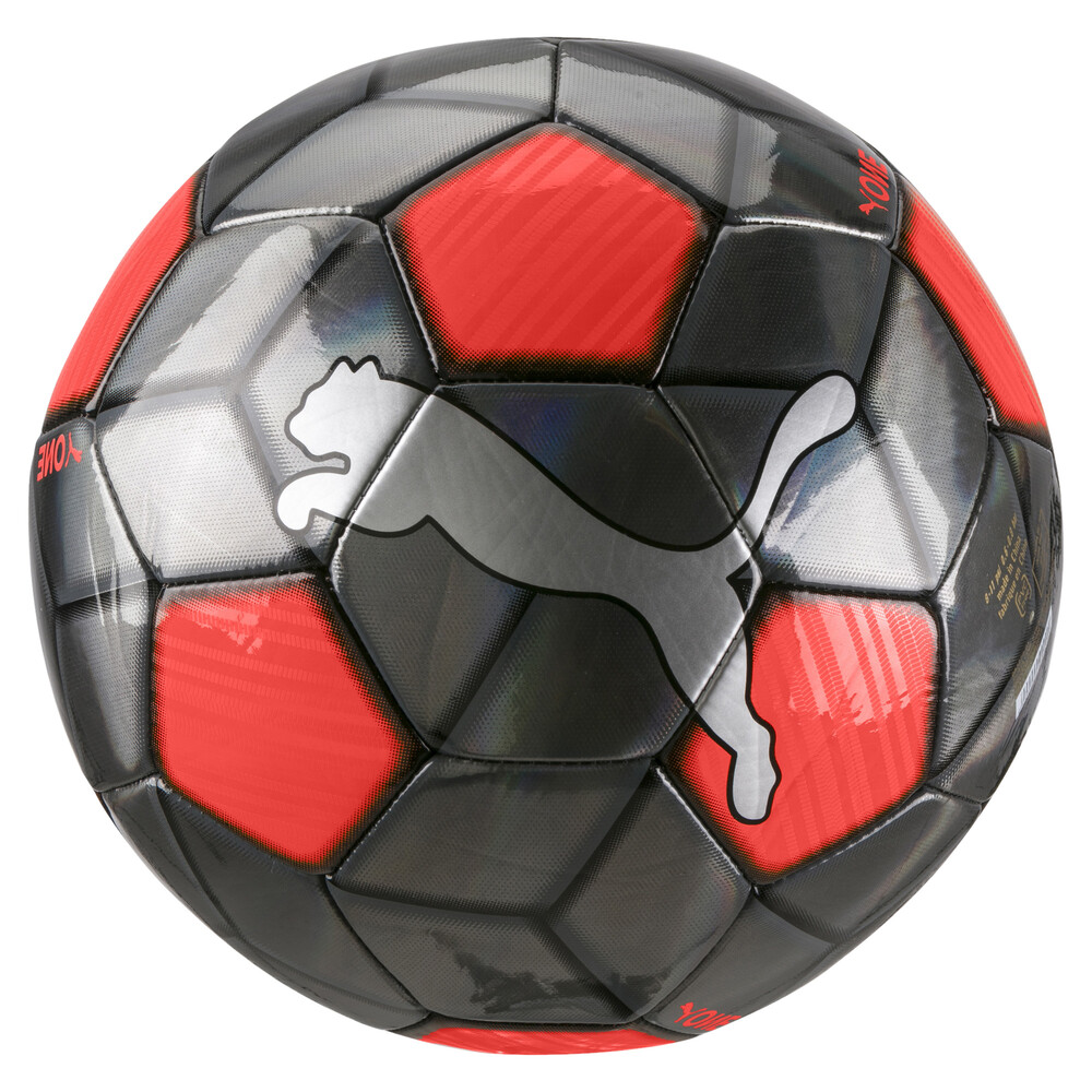 

PUMA - male - Футбольный мяч PUMA One Strap Ball – Silver-Nrgy Red-Puma Black –, Серебряный