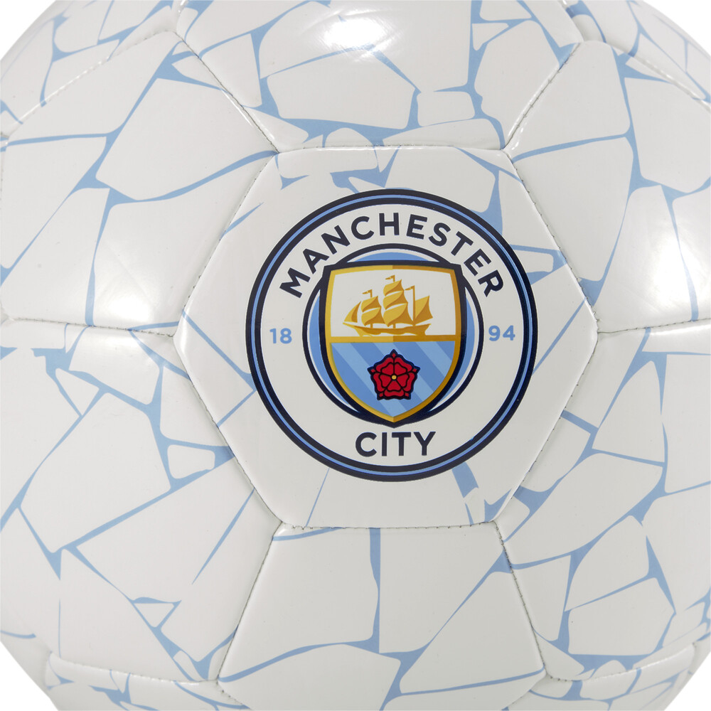 

PUMA - Футбольный мяч MCFC ftblCore Fan Ball – Puma White-Team Light Blue –, Белый