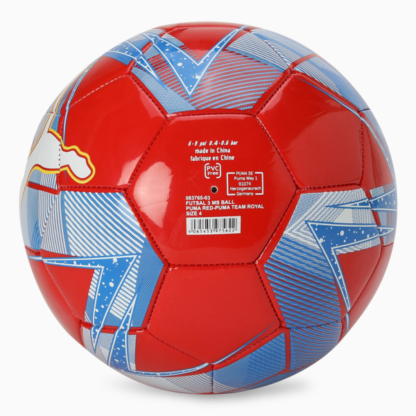 Pelota de futsal 3 MS, PUMA Red-PUMA Team Royal, large-ARG