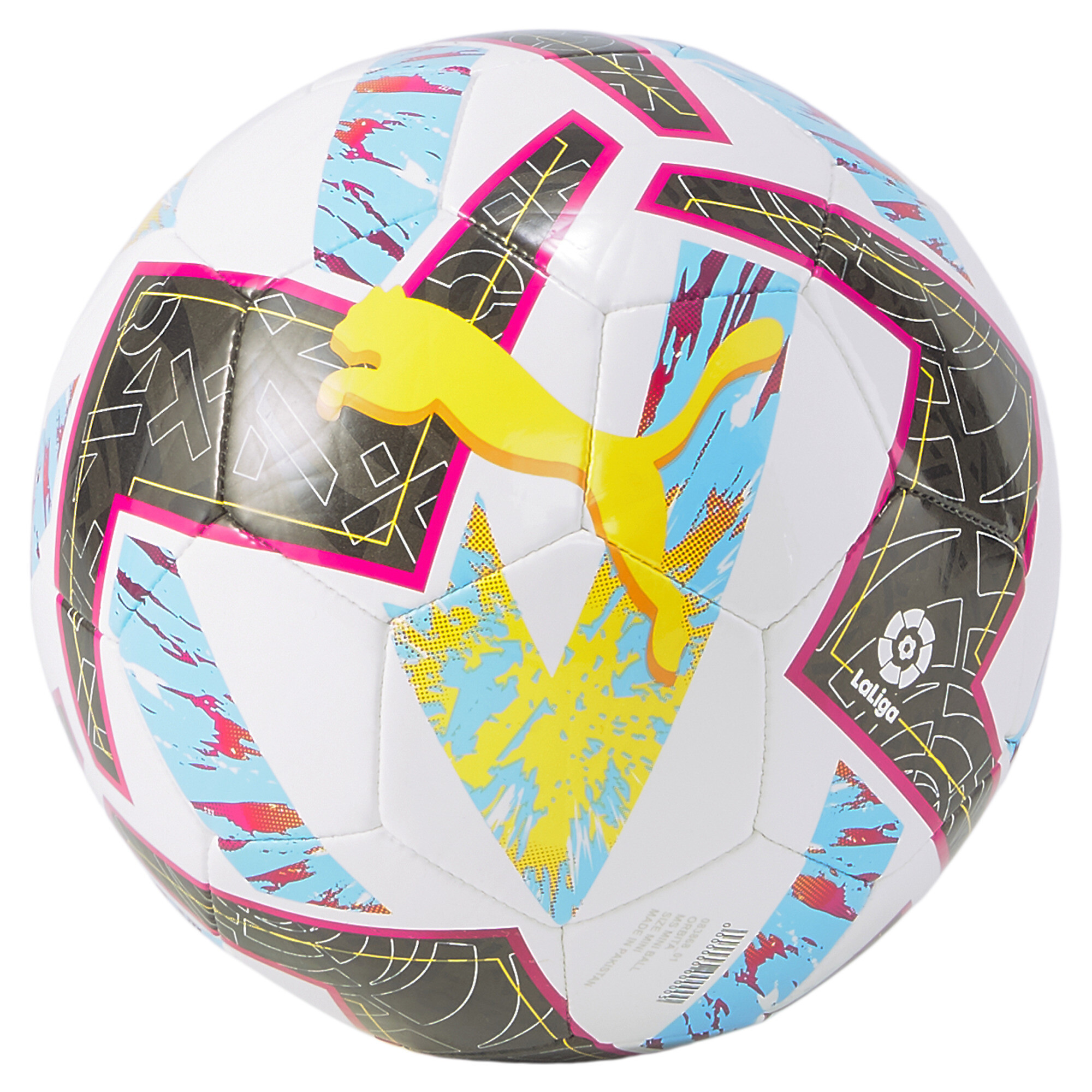 Kids' PUMA Orbita LaLiga 1 MS Mini Football In 20 - White, Size