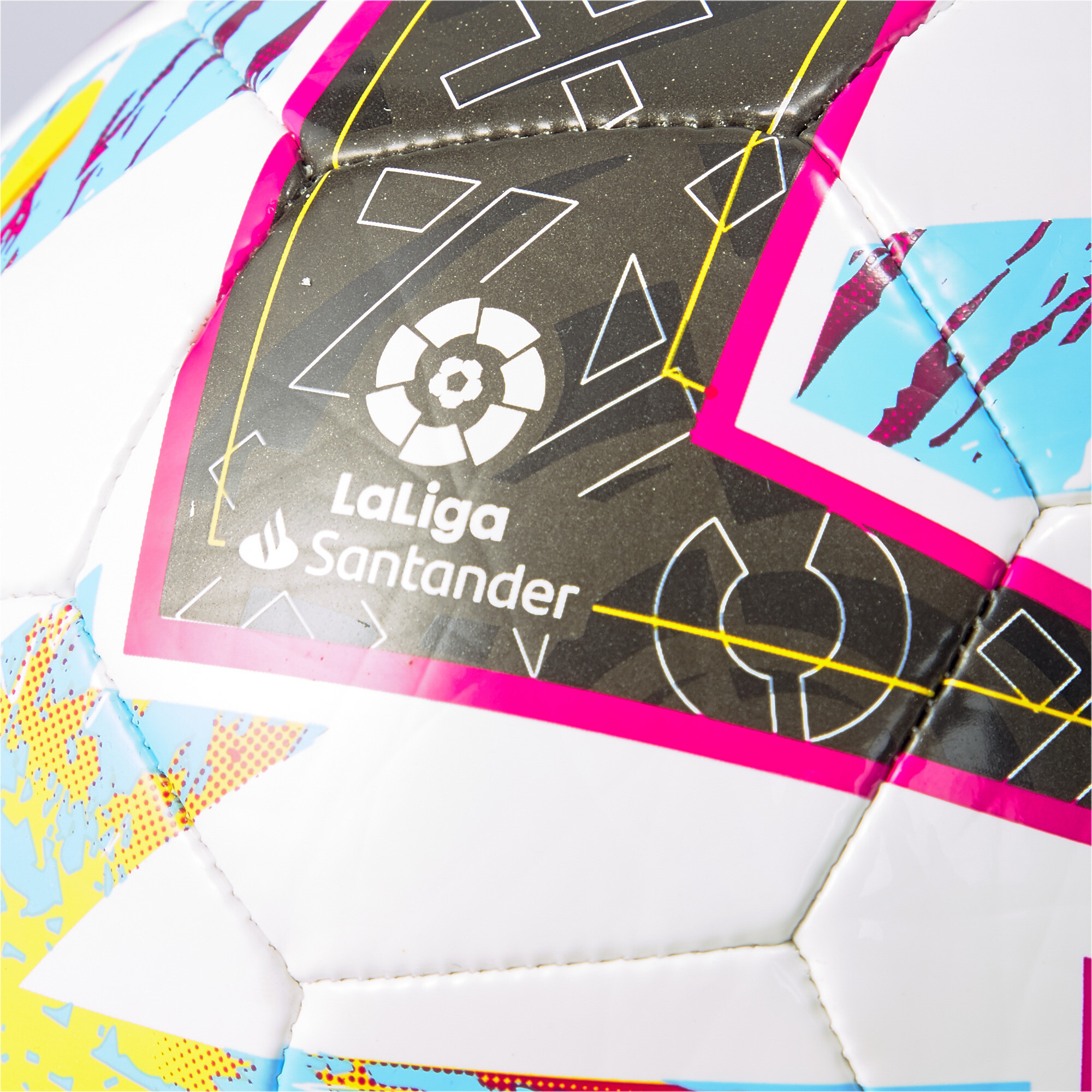 Kids' PUMA Orbita LaLiga 1 MS Mini Football In 20 - White, Size