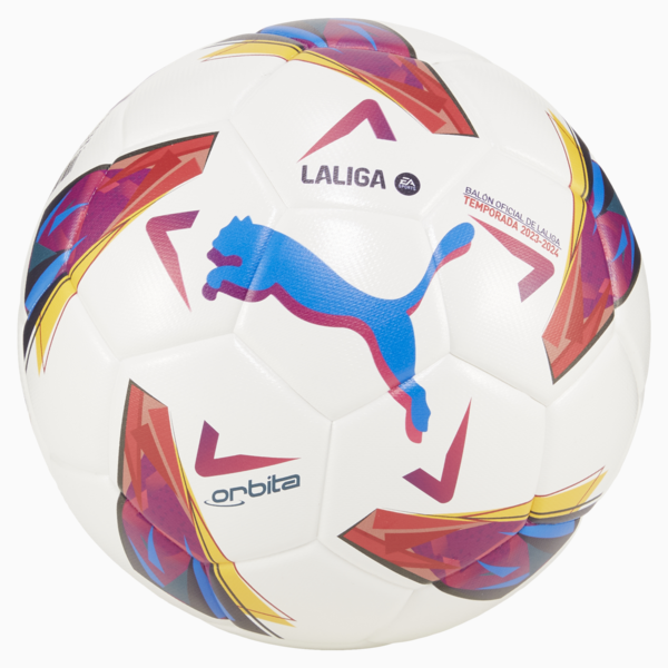 Pelota de fútbol réplica Orbita LaLiga 1, PUMA White-multi colour, large-ARG