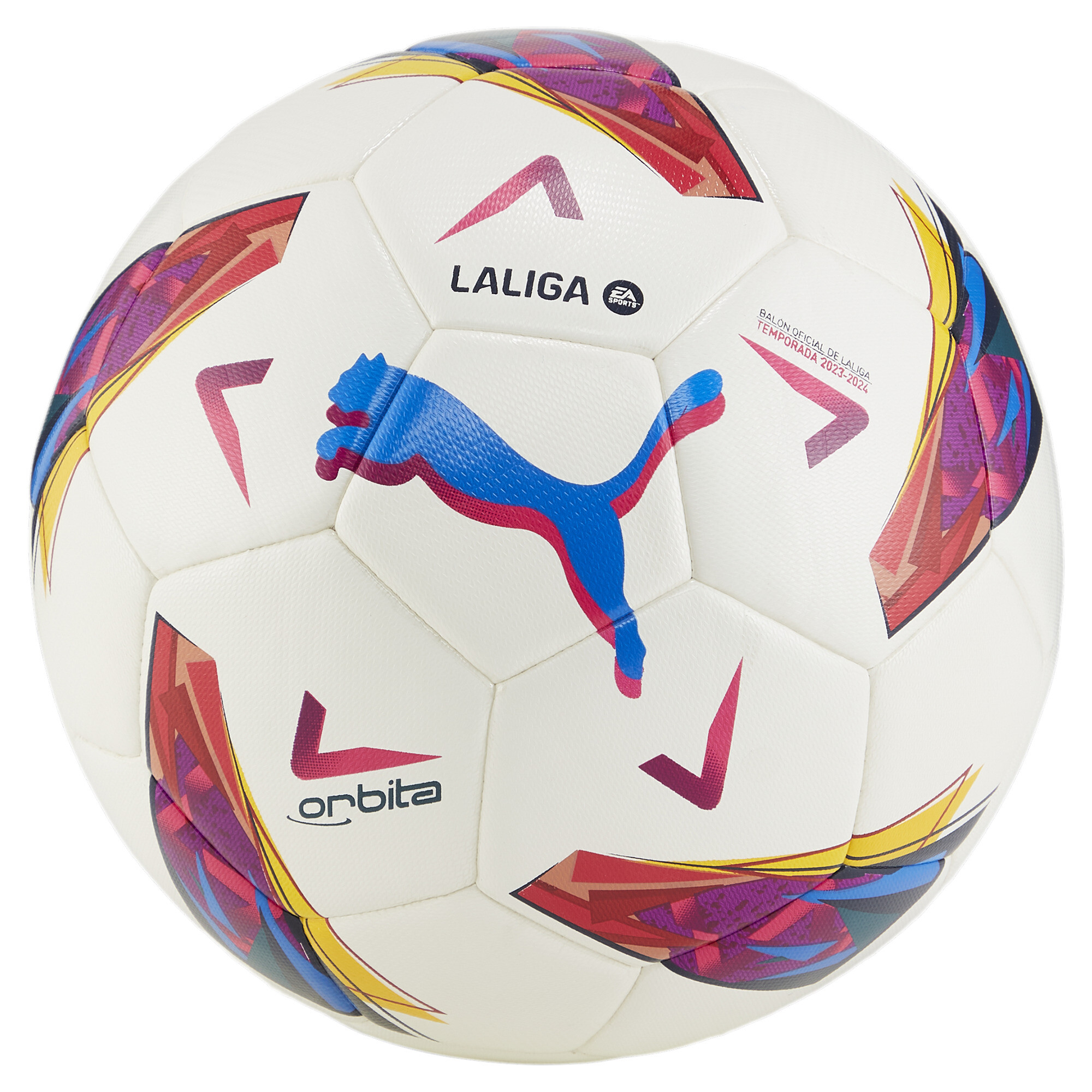 Puma Orbita La Liga Hybrid Training Football, White, Size 5, Accessories