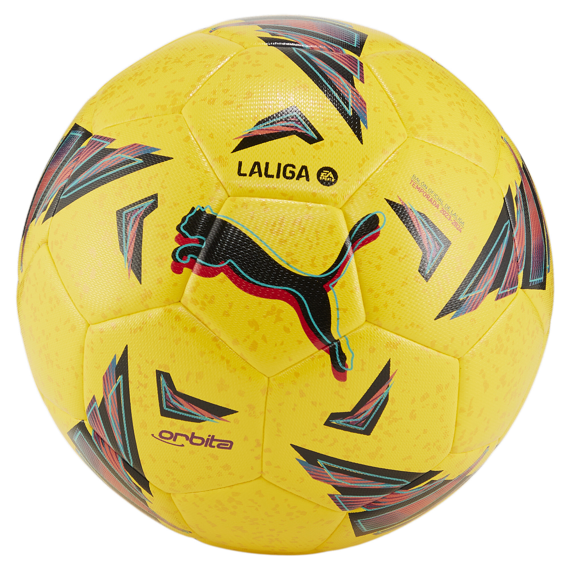 Puma Orbita La Liga Hybrid Training Football, Yellow, Size 4, Accessories