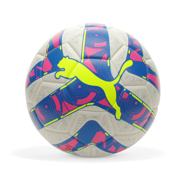 PUMA Performance ENERGY Soccer Ball in Ultra Blue/Yellow Alert/Luminous Pink, Size 5