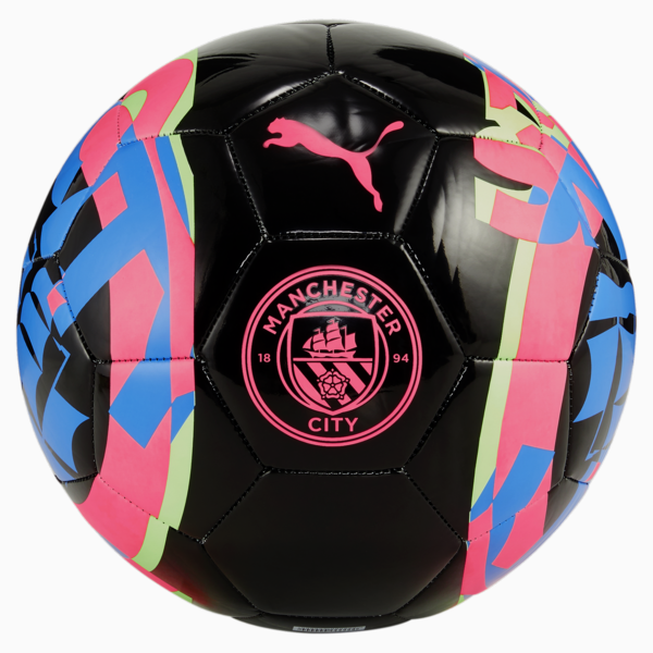 Pelota de fútbol del Manchester City FtblCore, PUMA Black-Sunset Glow-Speed Green, large-ARG
