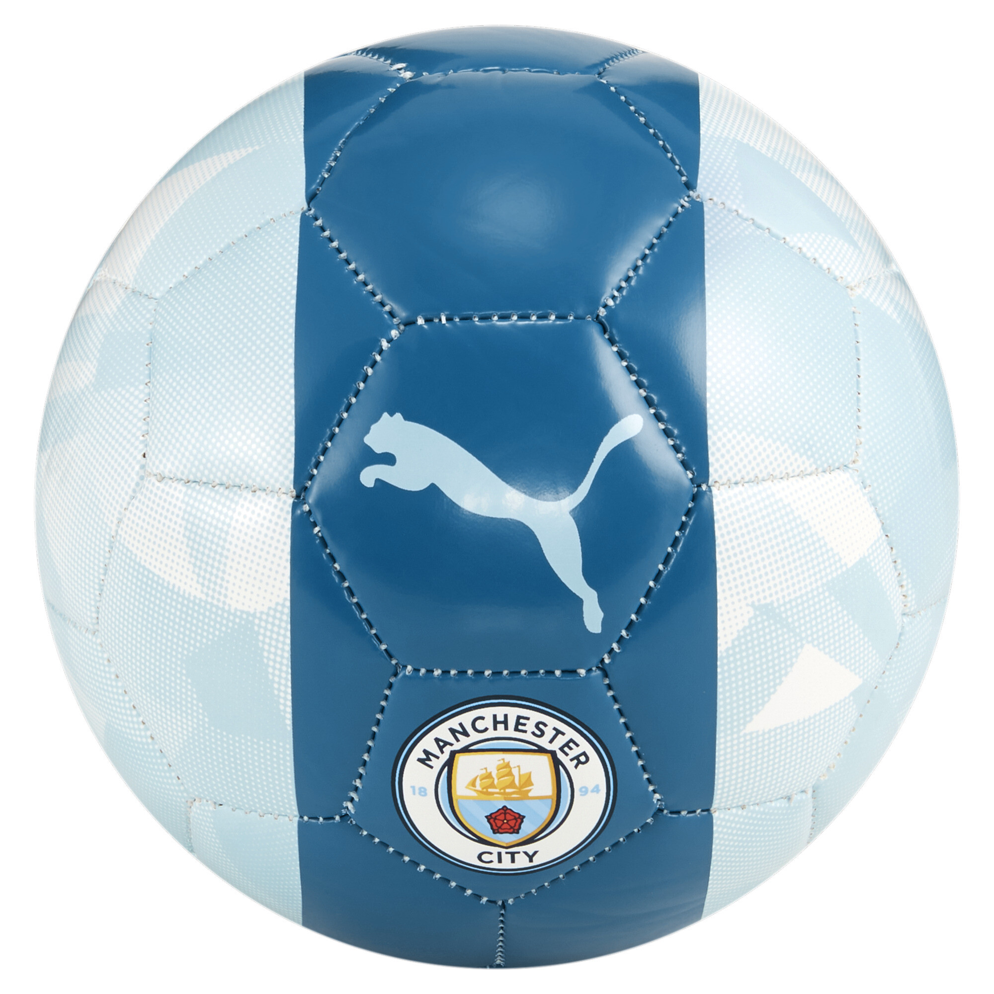Men's PUMA Manchester City FtblCore Mini Football In Blue, Size