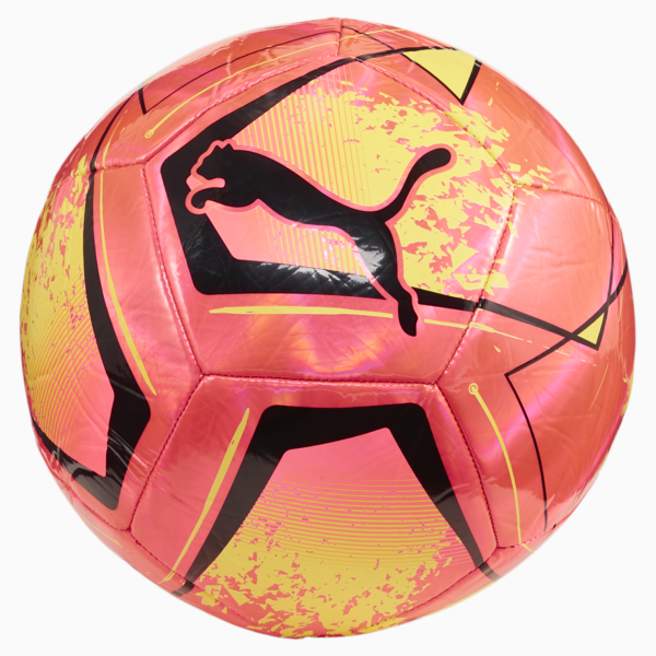 PUMA CAGE Football Ball, Sunset Glow-Sun Stream-PUMA Black, large-ZAF