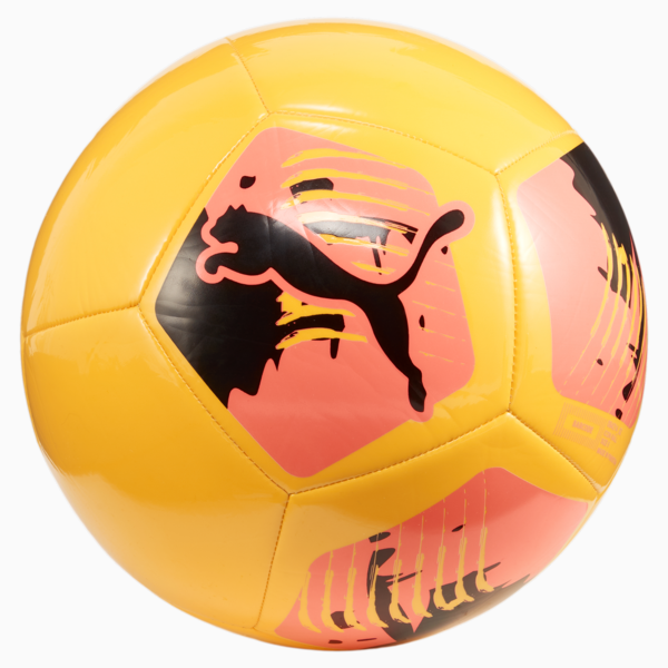 PUMA Big Cat Football Ball, Sunset Glow-Sun Stream-PUMA Black, large-ZAF