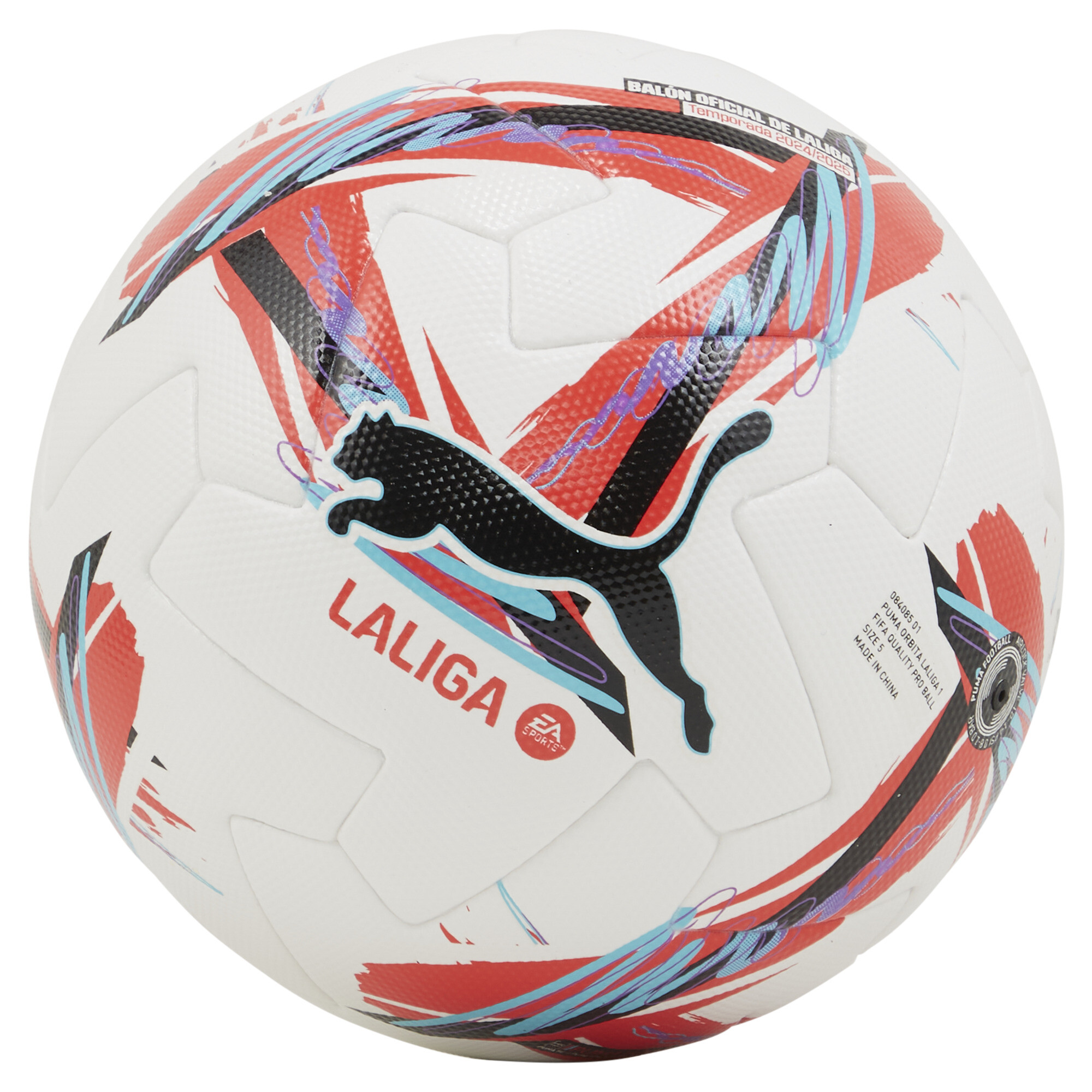 PUMA Orbita LaLiga 1 voetbal (FIFAÂ® Quality Pro), Wit/Meerkleurig, Maat 5 thumbnail 4