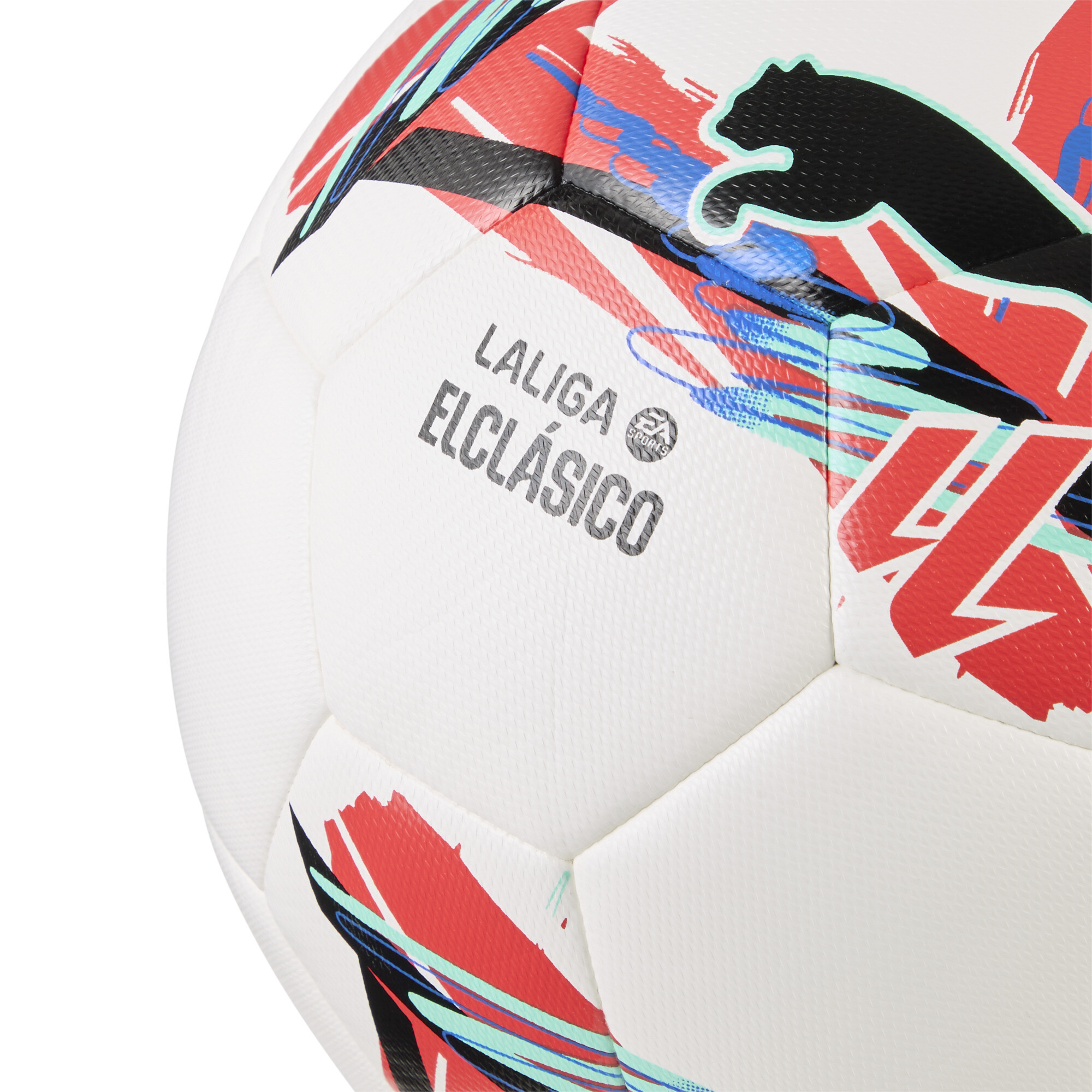 PUMA Orbita LaLiga El Clásico voetbal voor Dames, Meerkleurig/Wit