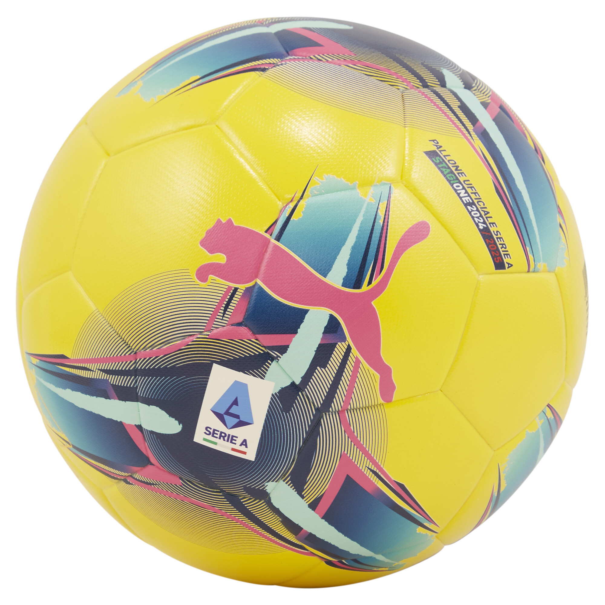 Puma Serie A Fußball (FIFA® Quality) | Mit Print | Dandelion/Multi Colour | Größe: 5