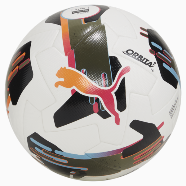 Balón de fútbol Orbita 2 FIFA® Quality Pro, PUMA White-multicolor, large-MEX