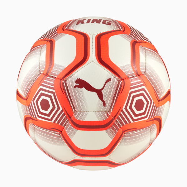 Balón de fútbol KING, PUMA White-Glowing Red, large-MEX