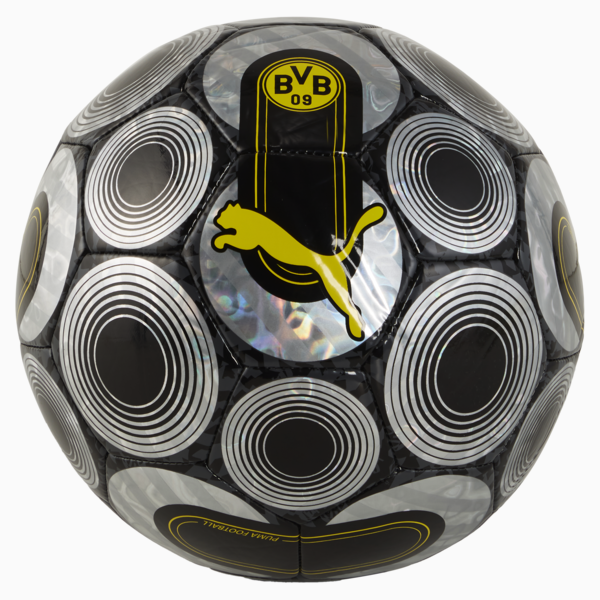 Pelota de fútbol Borussia Dortmund ftblCULTURE+, PUMA Black-Faster Yellow, large-ARG