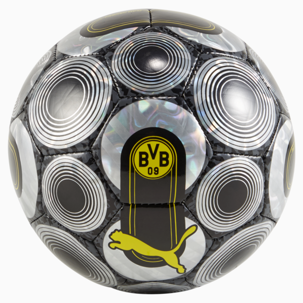 Mini pelota de fútbol Borussia Dortmund ftblCULTURE+, PUMA Black-Faster Yellow, large-ARG