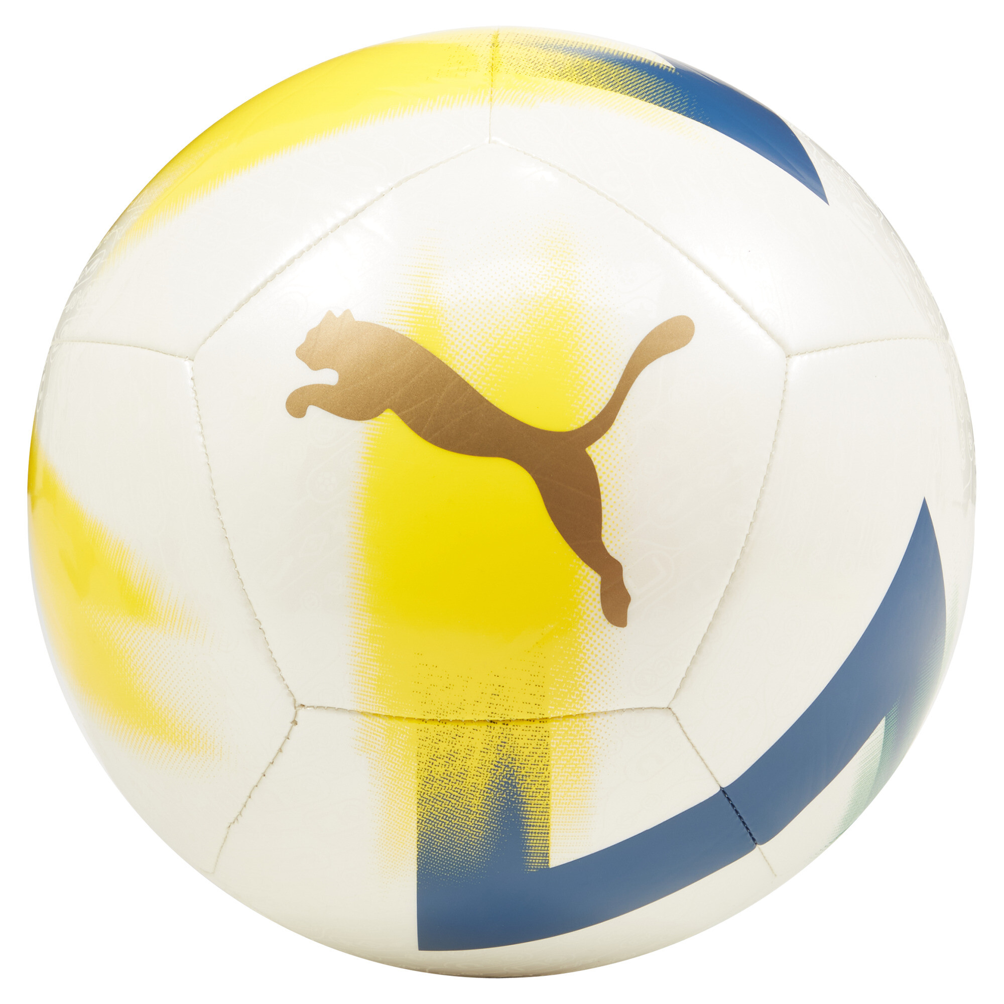 Puma Neymar JR BNA Graphic Ball | Mit Print | White/Gold/Pelé Yellow | Größe: 5