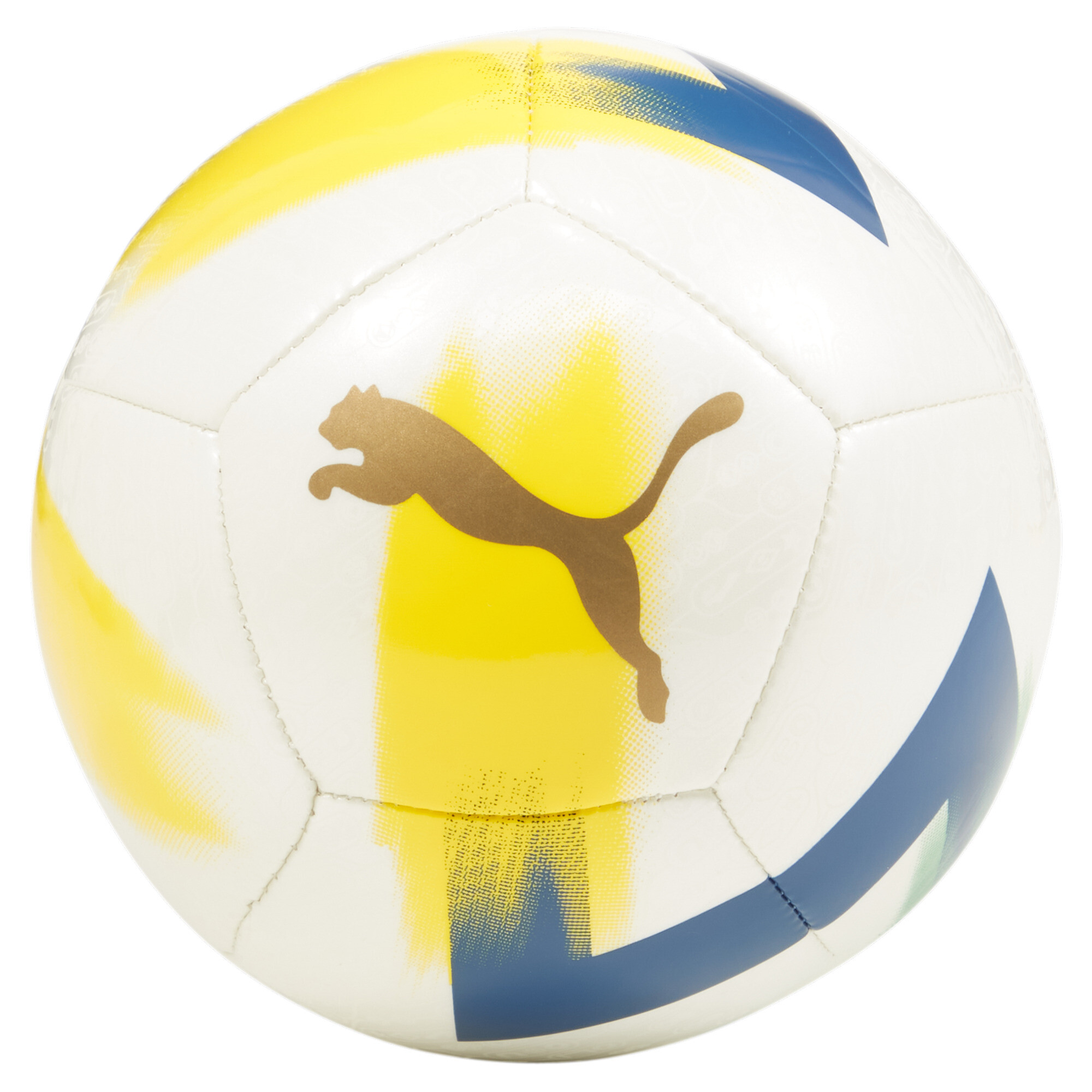 Puma Neymar JR BNA Graphic Miniball | Mit Print | White/Gold/Pelé Yellow | Größe: Mini