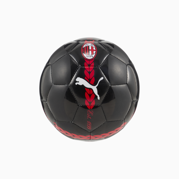 Mini pelota de fútbol pre-partido AC Milan 24/25, PUMA Black-For All Time Red, large-ARG