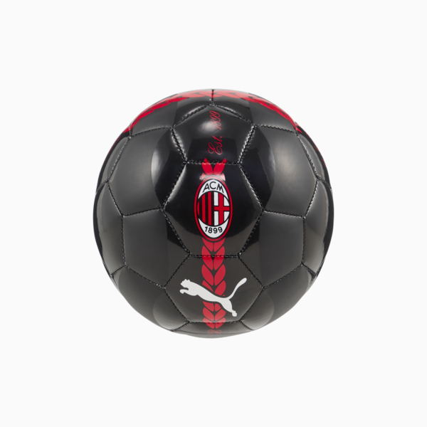 Mini pelota de fútbol pre-partido AC Milan 24/25, PUMA Black-For All Time Red, large-ARG