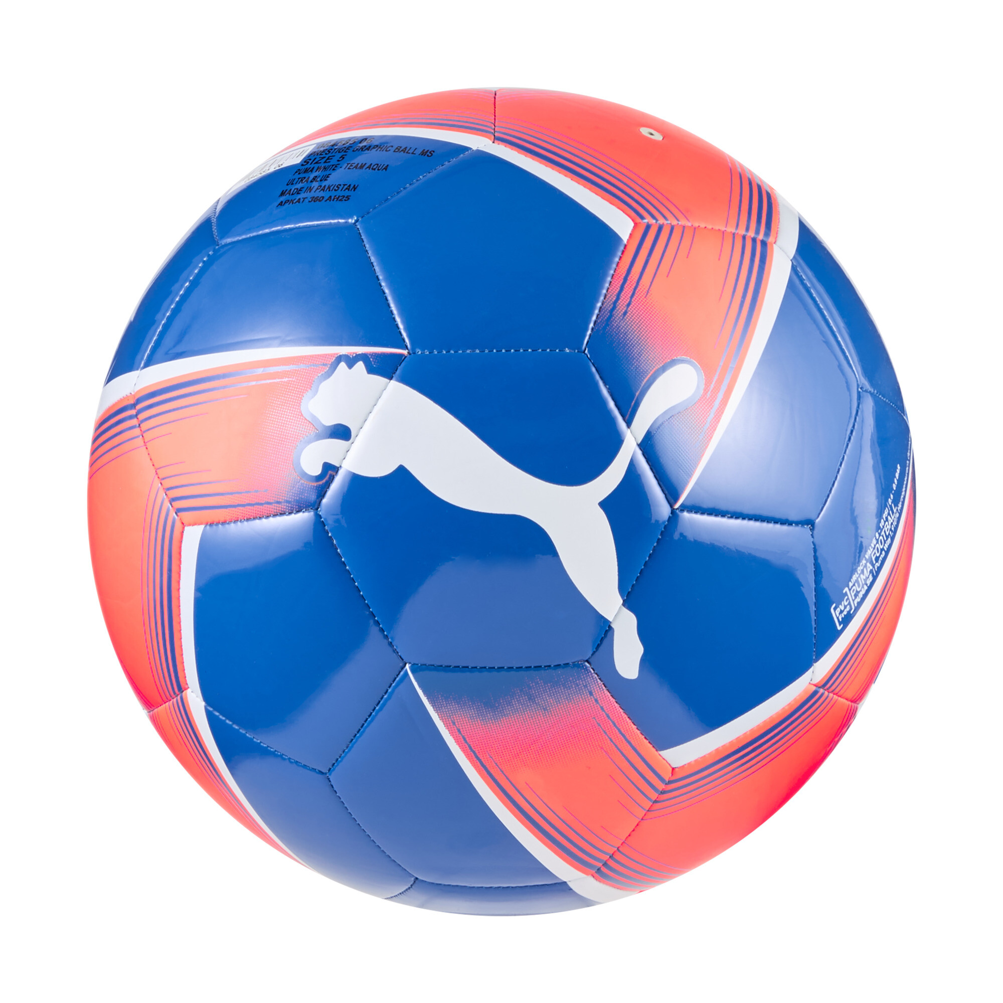 PUMA PRESTIGE voetbal, Blauw/Rood/Wit, Maat 4 thumbnail 2