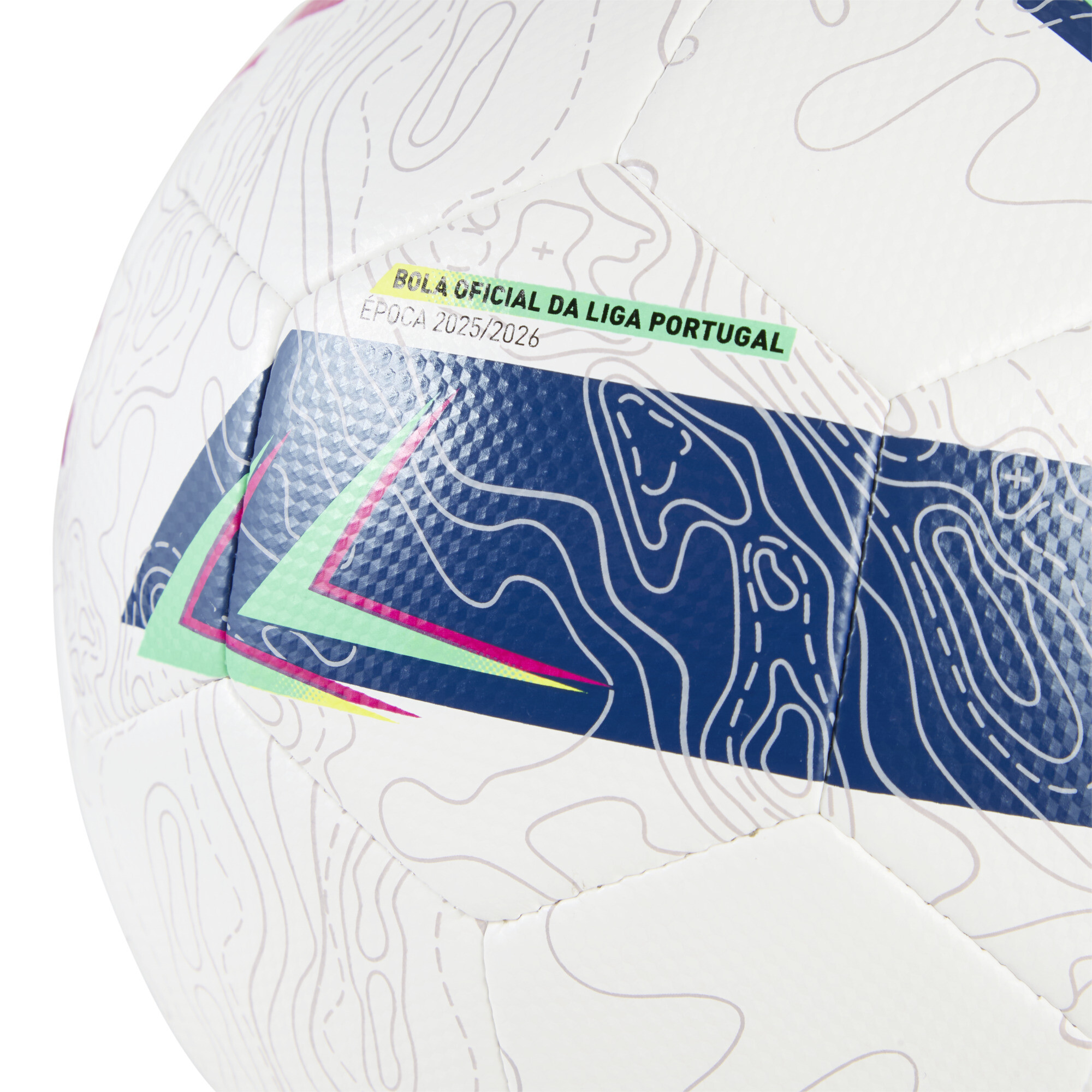 PUMA Orbita Liga Portugal voetbal, Wit/Meerkleurig, Maat 5 thumbnail 3