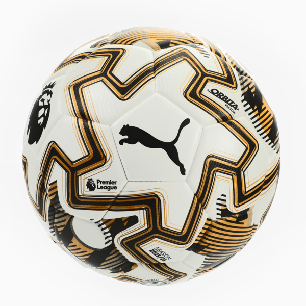 PUMA Orbita Match Premier League Brilliance Football (FIFA® Quality), PUMA White-Heat Fire-PUMA Black, large-MEX