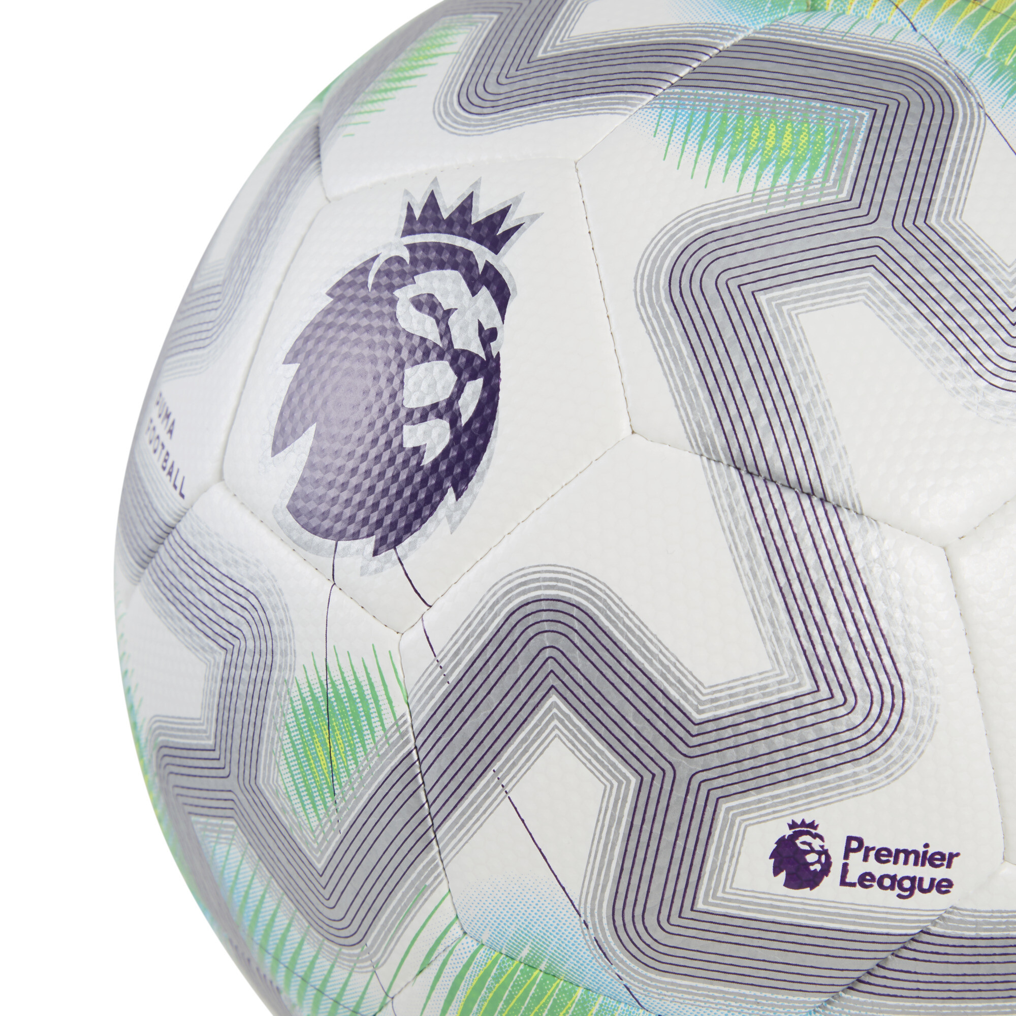 PUMA Orbita Cup Premier League Thrill voetbal, Wit/Meerkleurig, Maat 5 thumbnail 3