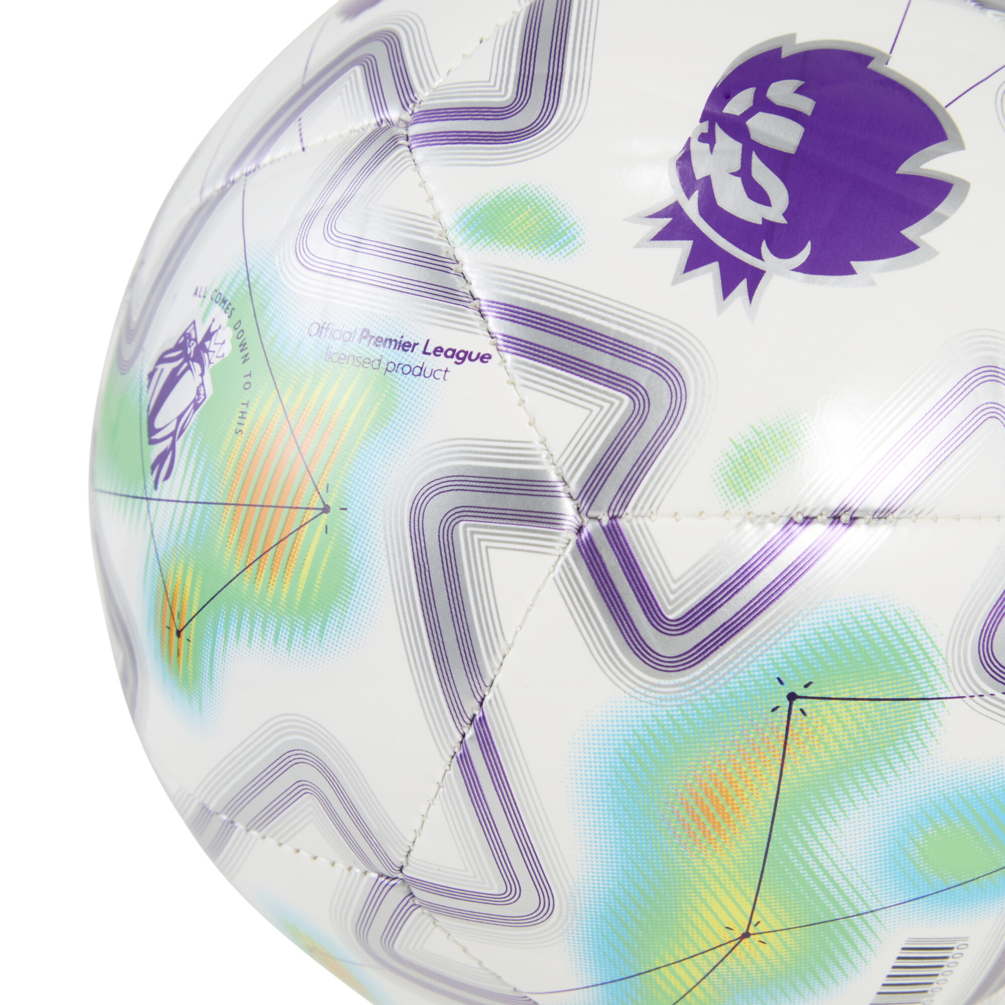 PUMA Orbita Premier League Thrill minivoetbal, Wit/Meerkleurig, Maat Mini thumbnail 2