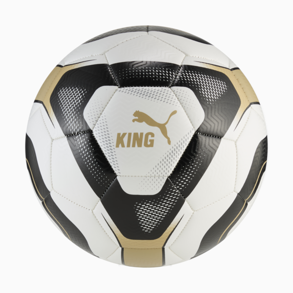 PUMA KING Football, PUMA White-PUMA Black-Matte Puma Gold, large-ZAF