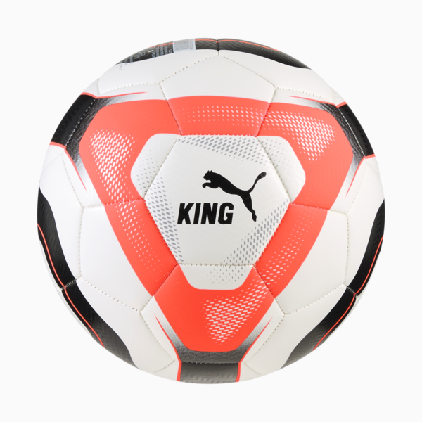 PUMA KING Football, PUMA White-Glowing Red-PUMA Black, large-ZAF