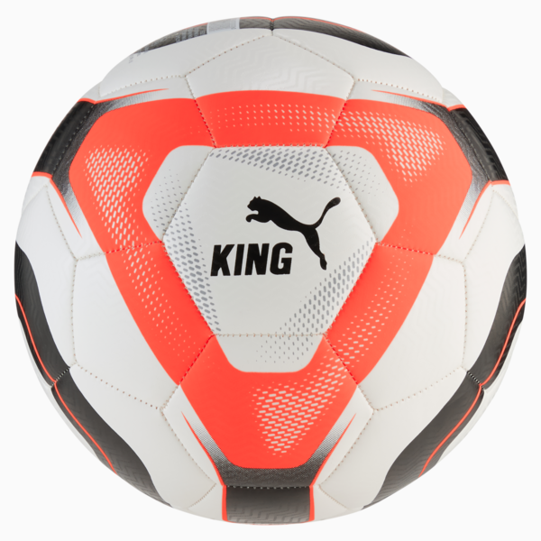 PUMA KING Football, PUMA White-Glowing Red-PUMA Black, large-ZAF