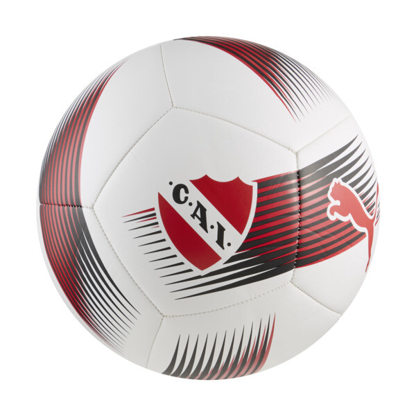 Pelota PUMA de fútbol C.A. Independiente Essentials En Blanco/Rojo
