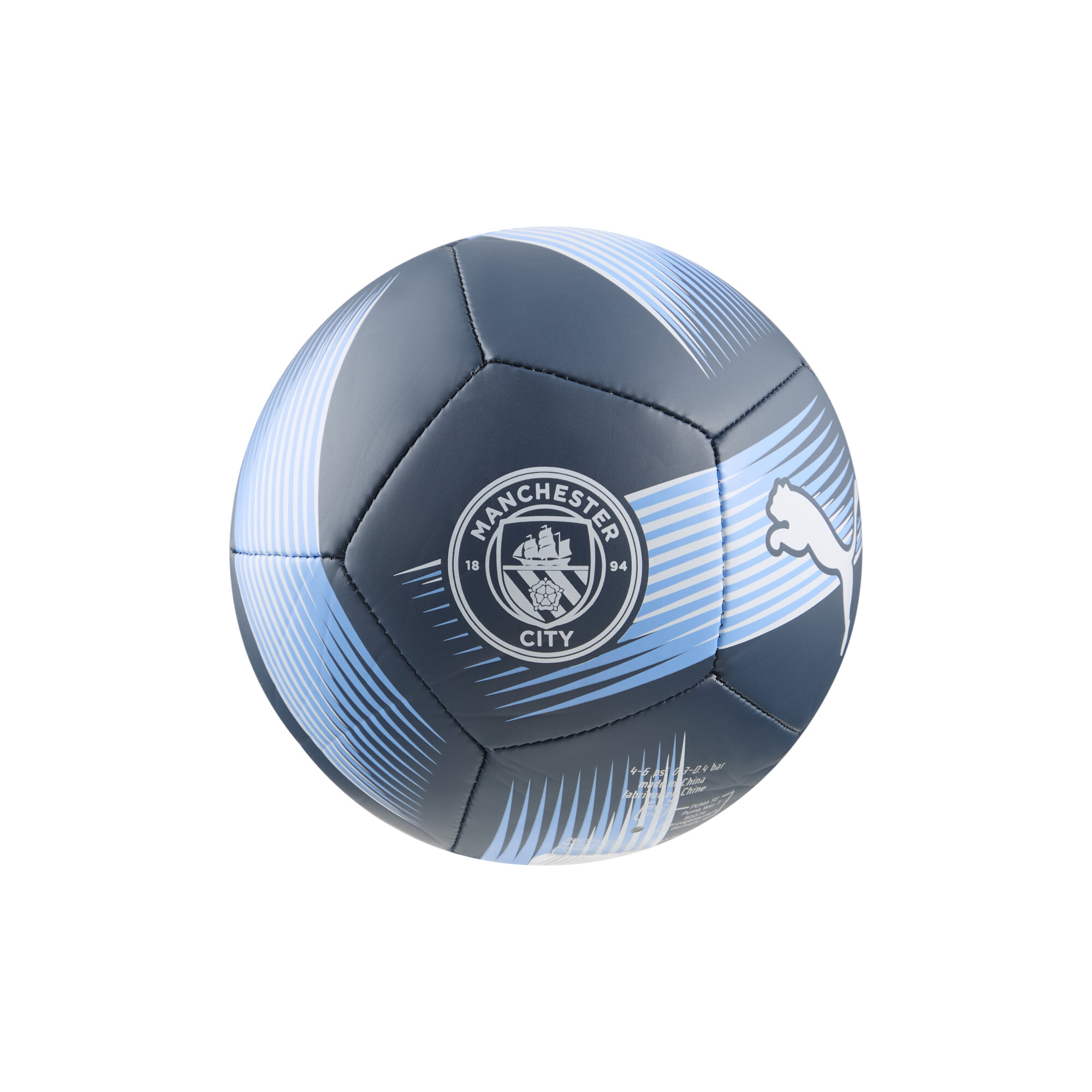 PUMA Manchester City Soccer Essentials Mini Soccer Ball in Blue