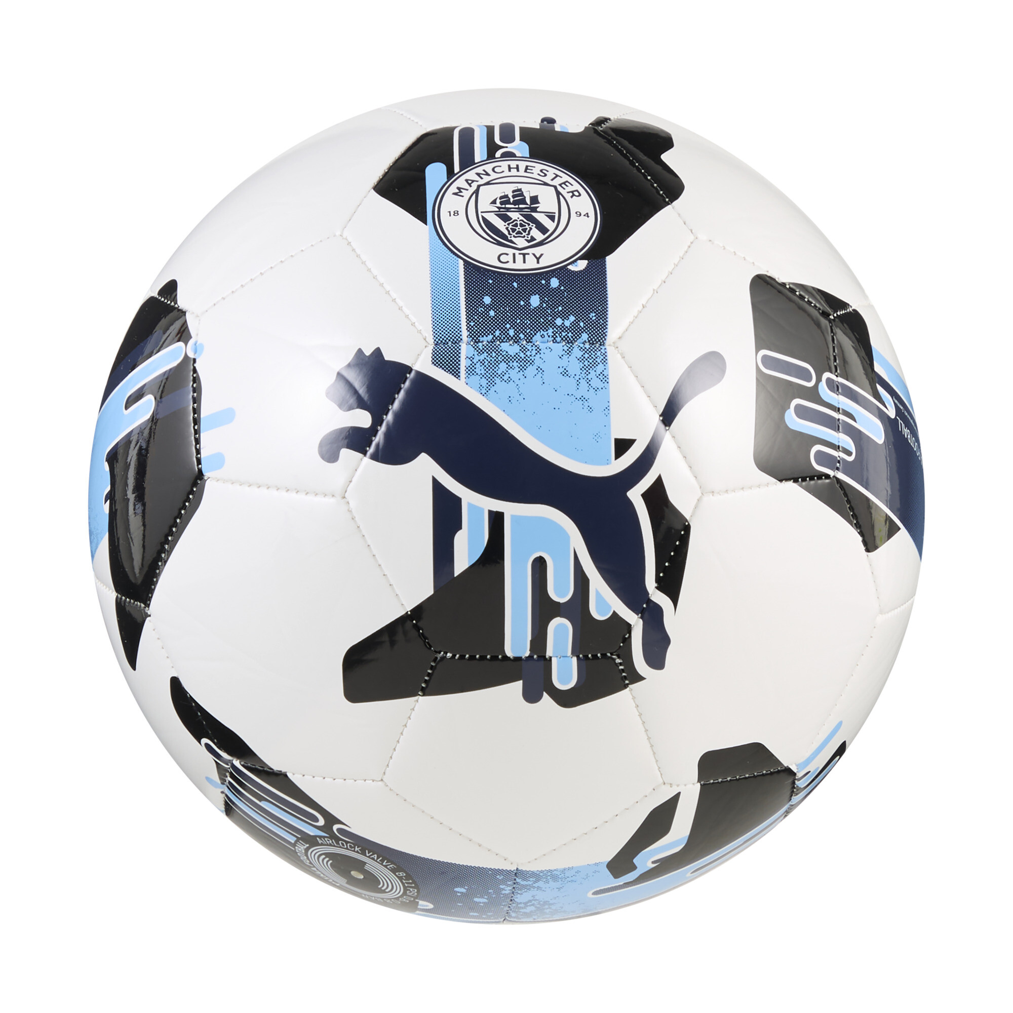 PUMA Manchester City Orbita 6 trainingsbal, Blauw/Wit, Maat 5 thumbnail 2