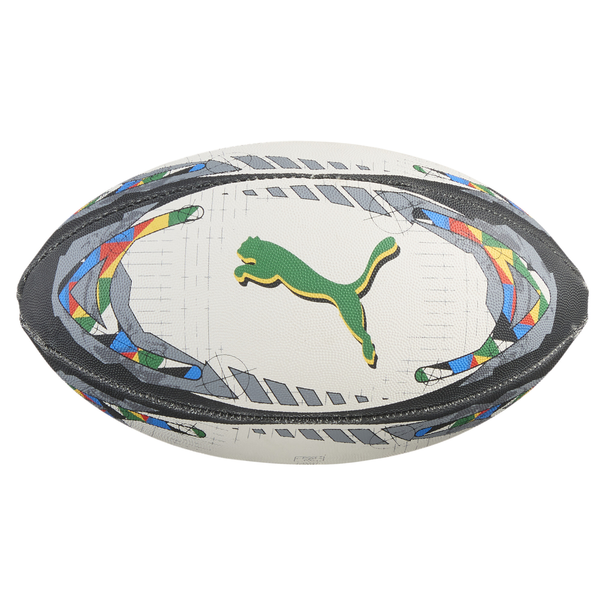 PUMA Orbita 5 rugbybal, Blauw/Zwart/Wit, Maat Mini