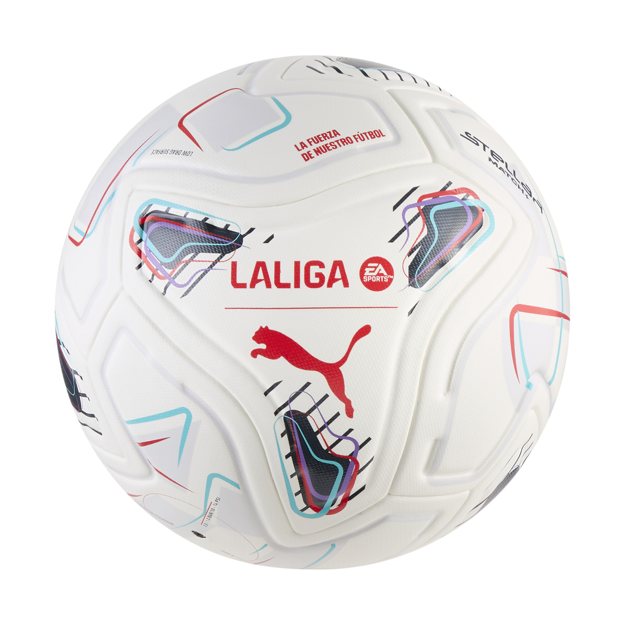 PUMA Balón STELLAR Match LaLiga (FIFA® Quality), Accesoiros, Blanco, 5