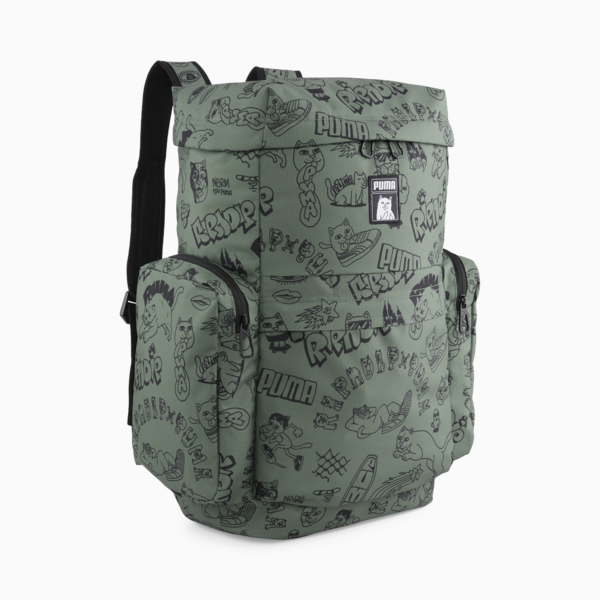 PUMA x RIPNDIP Backpack, Eucalyptus-AOP, large-ZAF